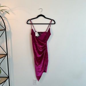 NWT Asymmetrical Pink Mini Dress XS